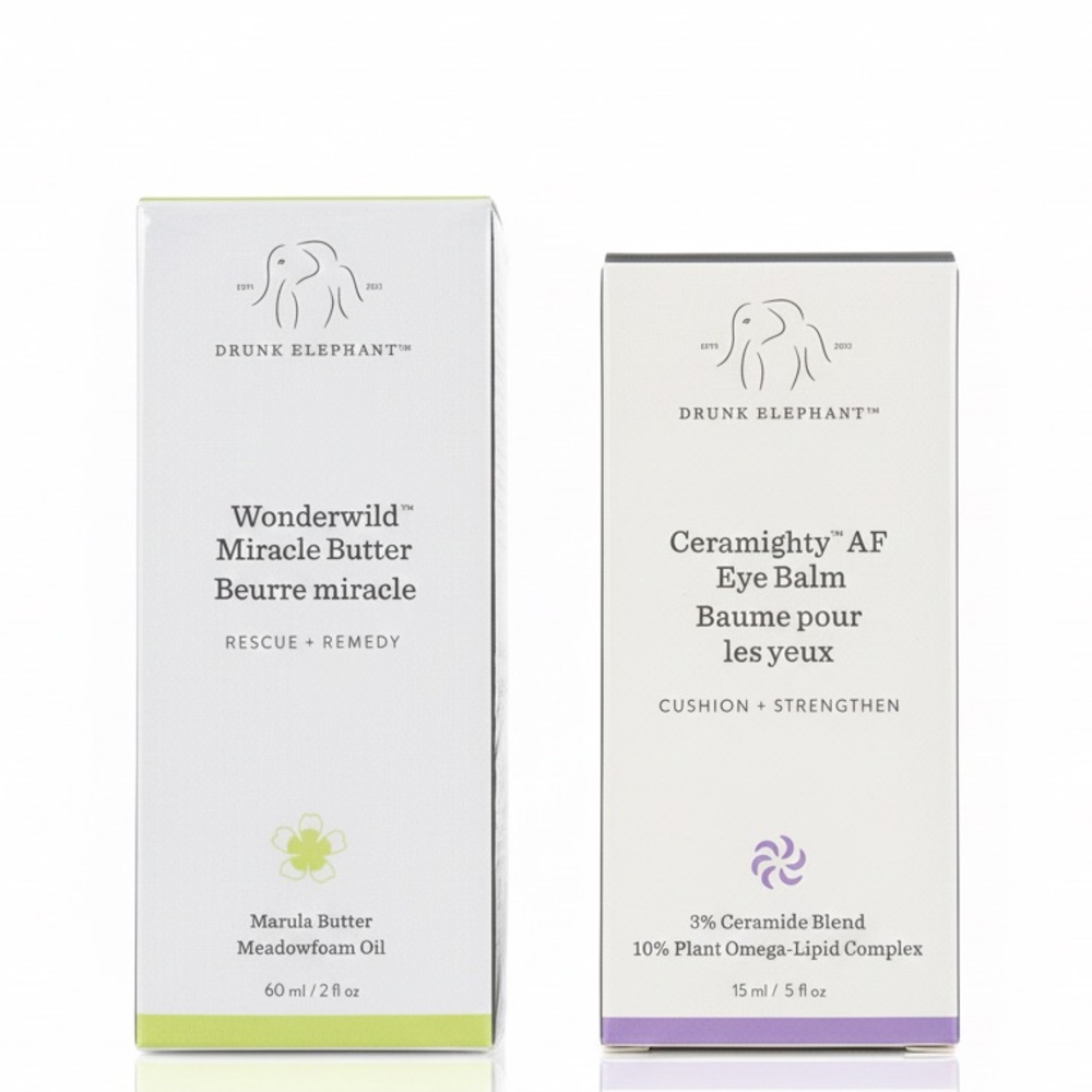 🆕 DRUNK ELEPHANT DUO - Wonderwild Miracle Butter and Ceramighty AF Eye Balm